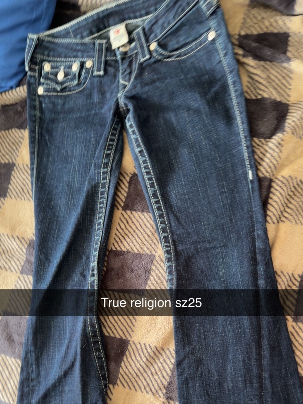 True Religion Women’s Dark Indigo Bootcut Jeans